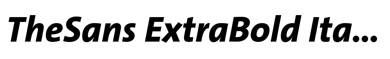 TheSans ExtraBold Italic